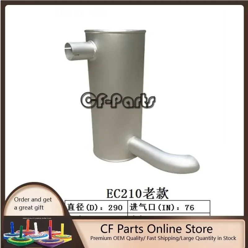 

Muffler VOE 14504919 for Volvo EC160B EC180B EC135B EC140B EC210B Engine D6D