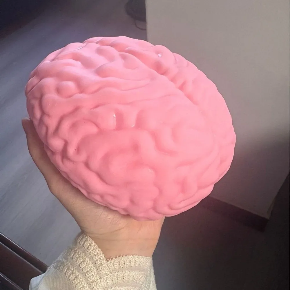 Creative Simulated Brain Squishy Moldable TPR Prank Slow Rising Big Brain Model Prank Gag Gifts