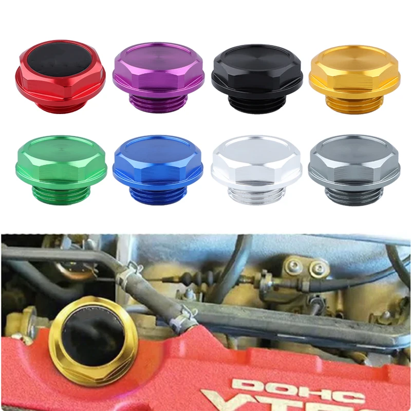 New arrived Billet Aluminum Engine Valve Cover Oil Filler Cap For Toyota Camry Corolla  Highlander Oil Tank Cover Caps