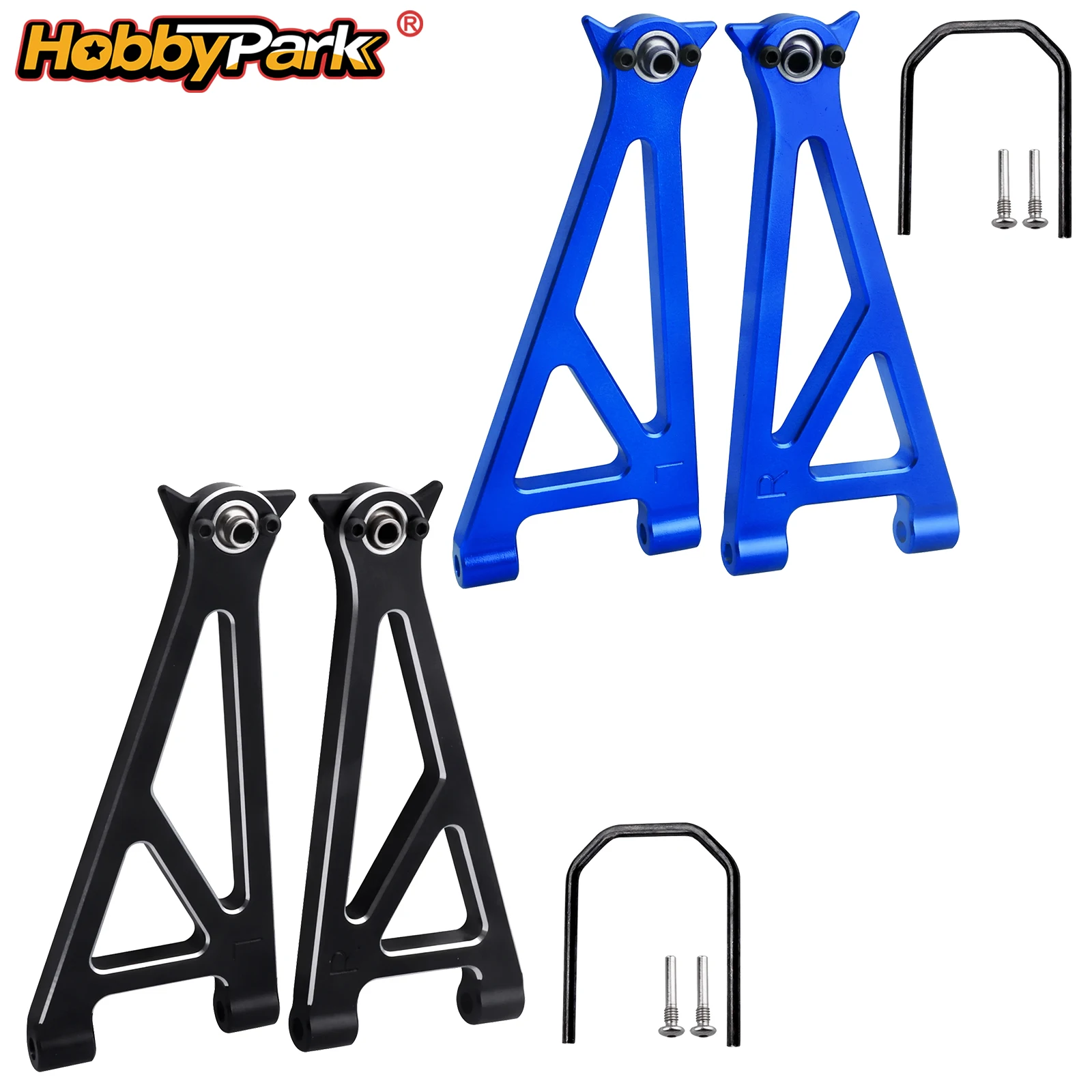 

HobbyPark Aluminum Front Upper Suspension Arm Set 1/10 Losi Baja Rey 2.0 LOS03008 Truck Upgrade Parts 2PCS