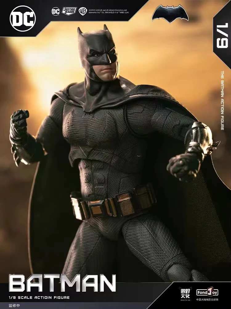 Original Fondjoy Light Armored Batman Figure 1/9 DC Justice League The Dark Knight Figures Detective Comics Model Toy Gift