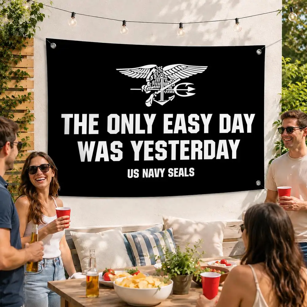 US Navy Seals Military Cool Flags Soft Durable Tapestry Skin-friendly  Outdoor Party Home Living Room Bar Bedroom Decoration