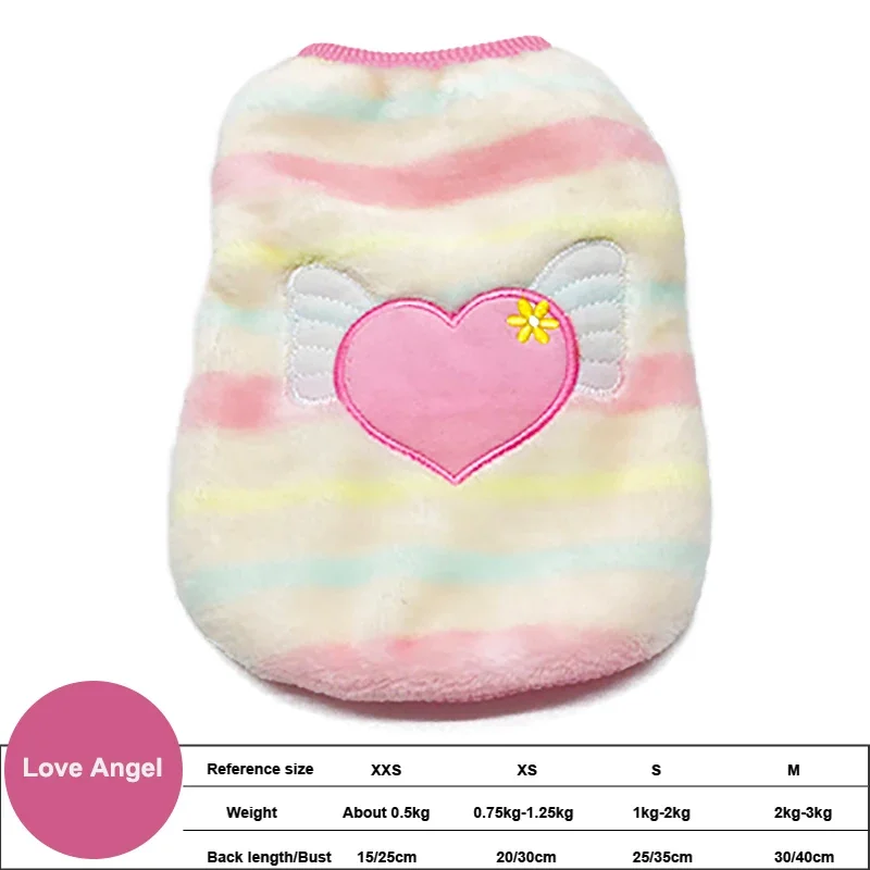 Rabbit Flannel Warm Vest Bunny Autumn And Winter Clothes Cute Little Pet Clothing For Small Dogs Coat Cat Outer Clothing Coat