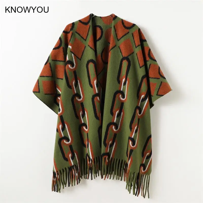 

Женские зимние теплые шали, женские шарфы, имитация кашемира, пончо, мягкая куртка, осеннее новое одеяло из пашмины