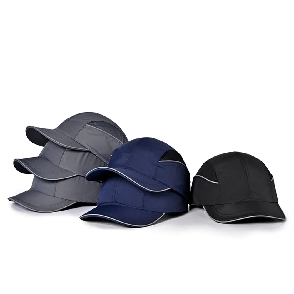 Lightweight Safety Bump Cap Baseball Style Protective Hat Comfortable Head Protection Short Brim &Long Brim