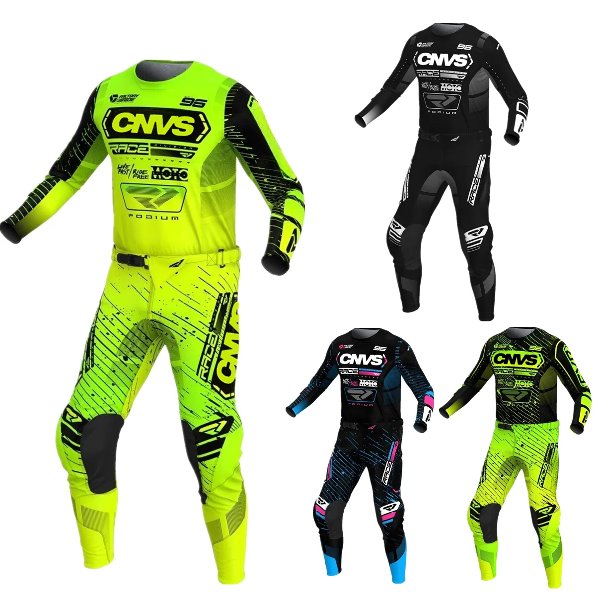 

2025 CNVS Podium Off Road Jersey Set FH Motorcycle Clothing Motocross Jersey Pants Set MX Gear Set ATV Dirt Bike Combo Suit