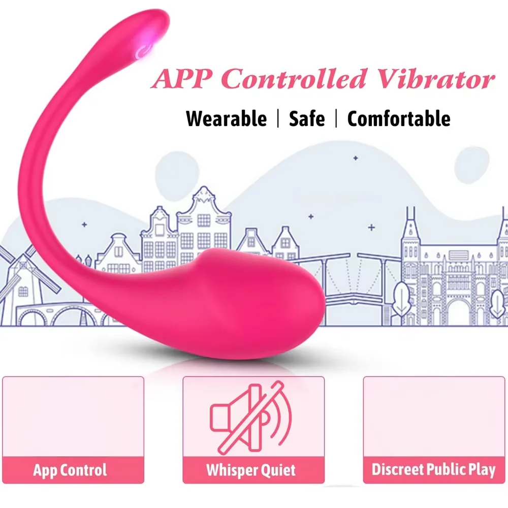 Wireless Bluetooth App Controlled Vibrating Egg Panties G Spot Clitoris Stimulator Dildo Vagina Massager Sex Toy for Women view 6