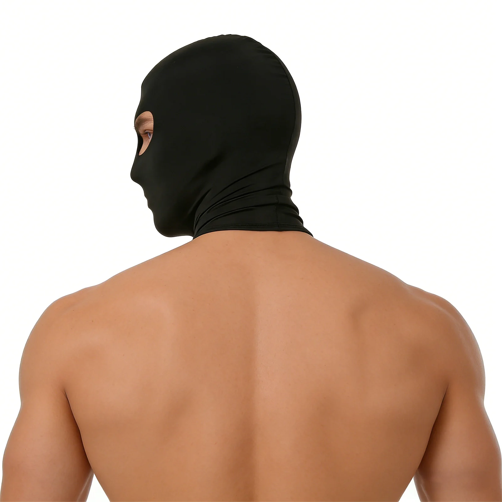 Balaclava-Mütze mit 2 Löchern, Vollgesichtsmaske für Männer, Motorrad- und Fahrrad-Kopf- und Nackenschutz, CS-Hut, Eisseide, UV-Schutz, Winddicht – Detail 6