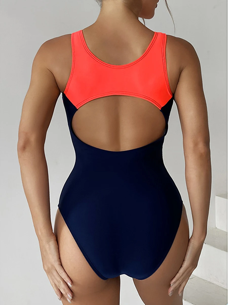 One Piece Solid Swimsuit Women Sexy Criss Cross Back Swimwear Female Push Up Bodysuit Lady Padded Bathing Wear Summer Swimming