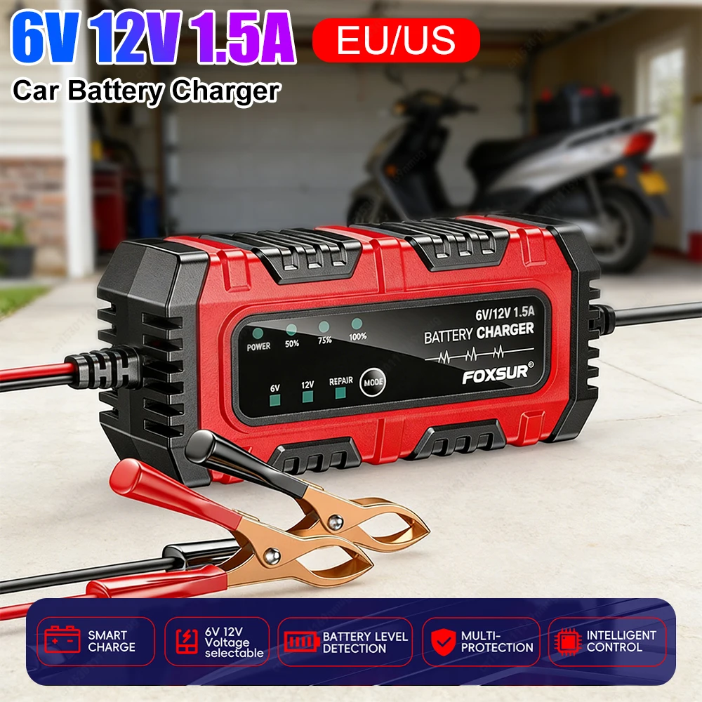 6V 12V 1.5A Car Bat…