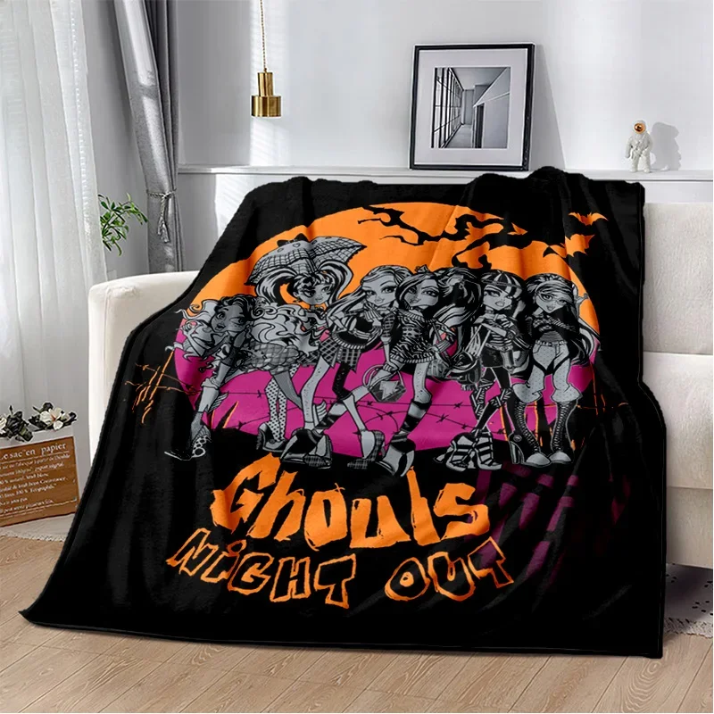 V-Vampire Cartoon  Printed Blanket Bedroom Livingroom Bed Warm Soft Comfortable Air Conditioner Office Throw Blankets