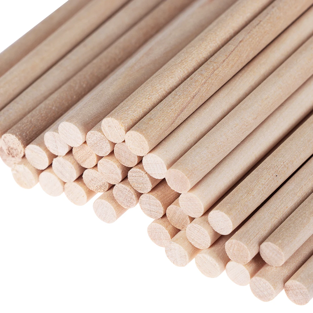 10pcs Length 250mm Wooden Rod Wood Stick for Model Architecture Material Wood Craft Accessories Wooden Dowel Model Building kit