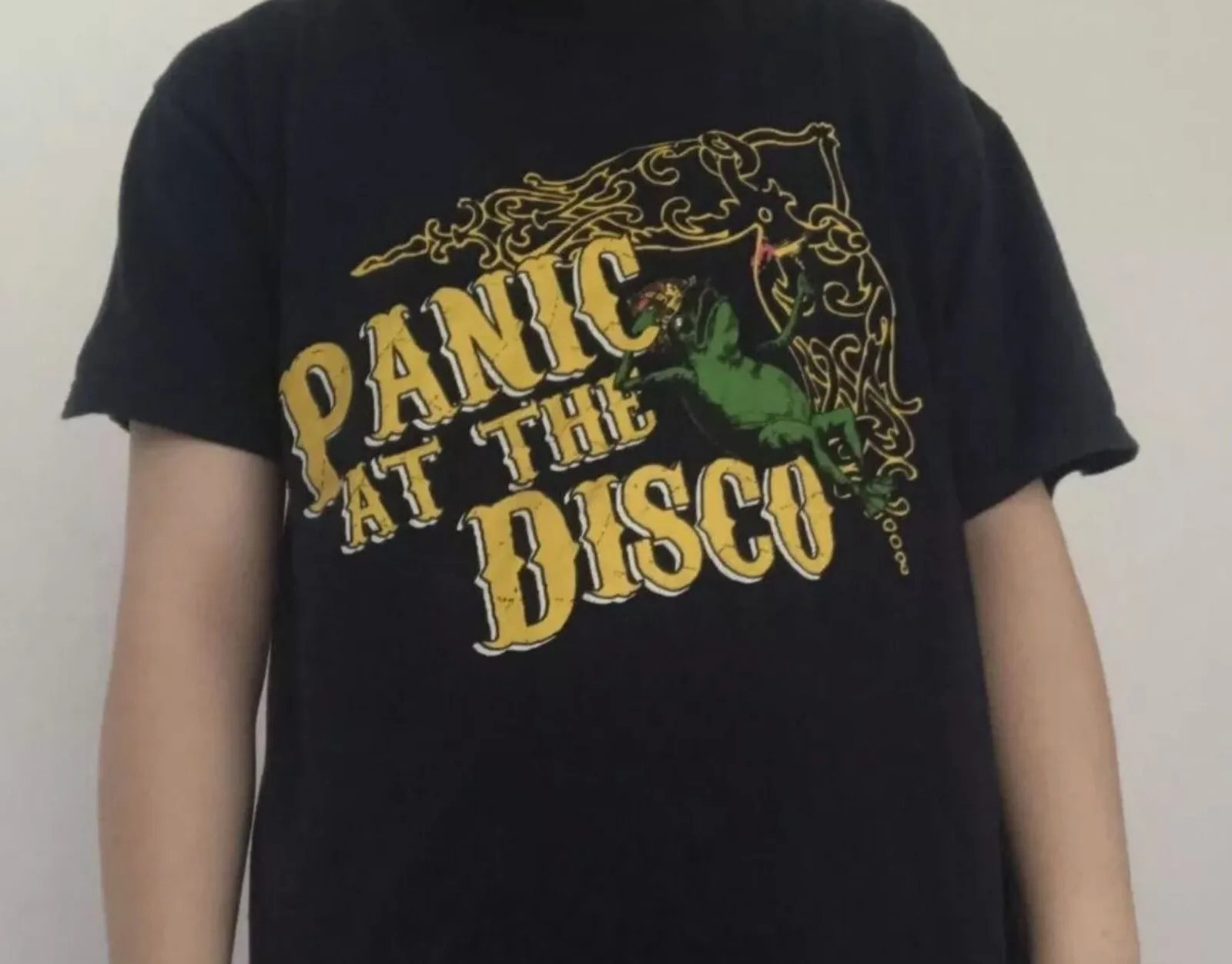 Panic at the disco frog Dark blueBlack Unisex All size Gift Father Shirt
