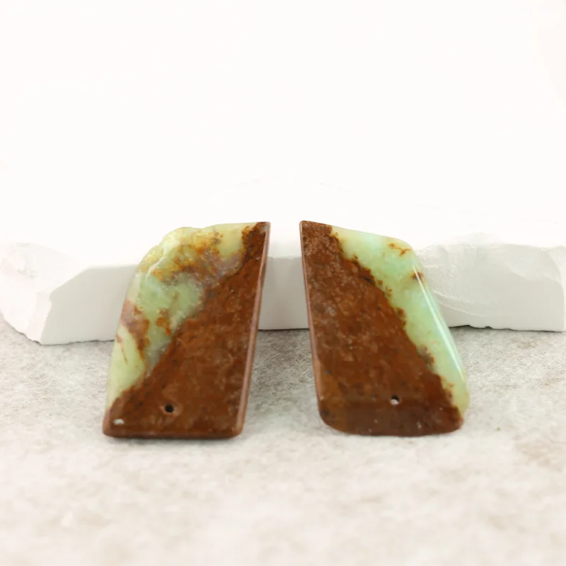 B&F Amazonite Earring Beads for Jewelry Making, Handmade Natural stones beads, Stones for jewelry Making Supplies