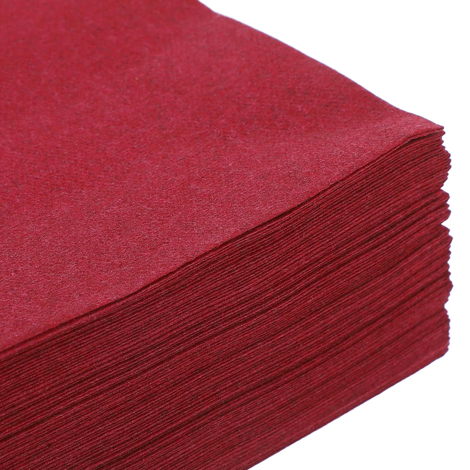 25 قطعة مناديل عشاء ورقية ممتازة للاستعمال مرة واحدة باللون الأحمر الداكن لطاولات الزفاف وحفلات الزفاف وحفلات الزفاف وحزمة مناديل اليد للضيوف