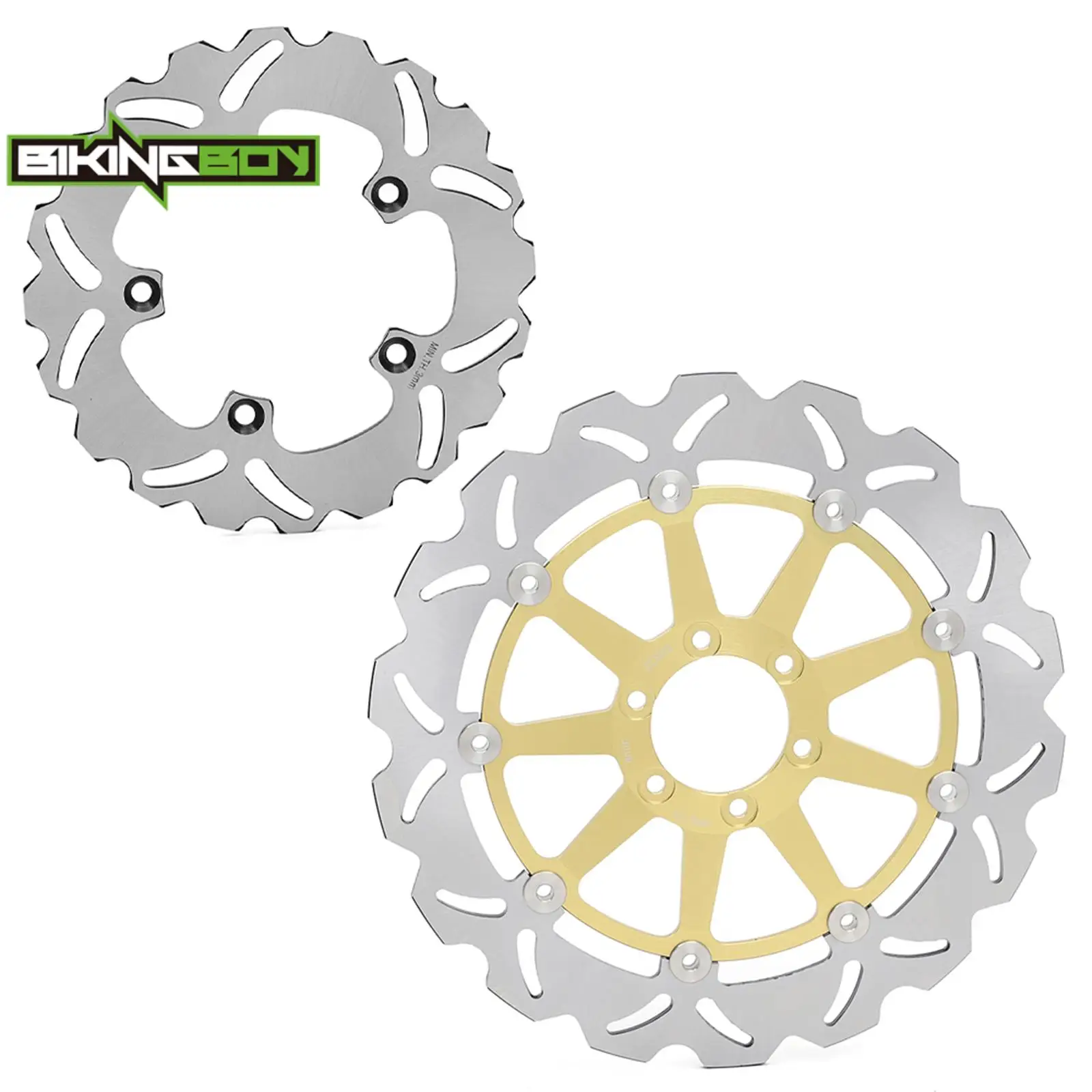 BIKINGBOY Front Rear Brake Discs Rotors Disks For Aprilia Tuono 125 2004 2005 RS 125 98 99 00 01 02 03 04 05 06 07 08 09 10 11