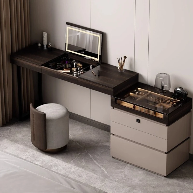 

Fingerprint Lock Chest Of Drawers Vanity Makeup Vanity Makeup Desk Dressing Table Toiletries Bedroom Furniture Makeup Vanities