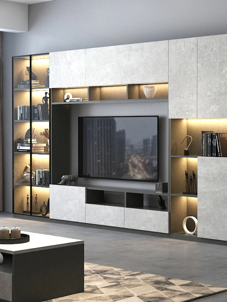 Combination Suit Modern Minimalist Wall Cabinet Living Room Background Wall TV Stand