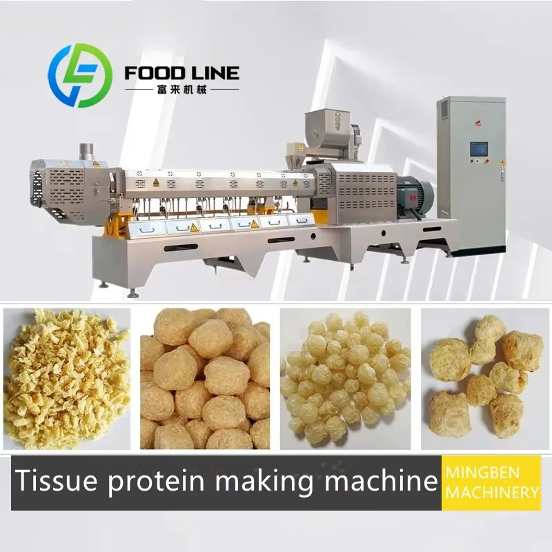 Meat Analogue Processing Machine Soybean Protein Production Line for Plant Based Meat Manufacturing Customize