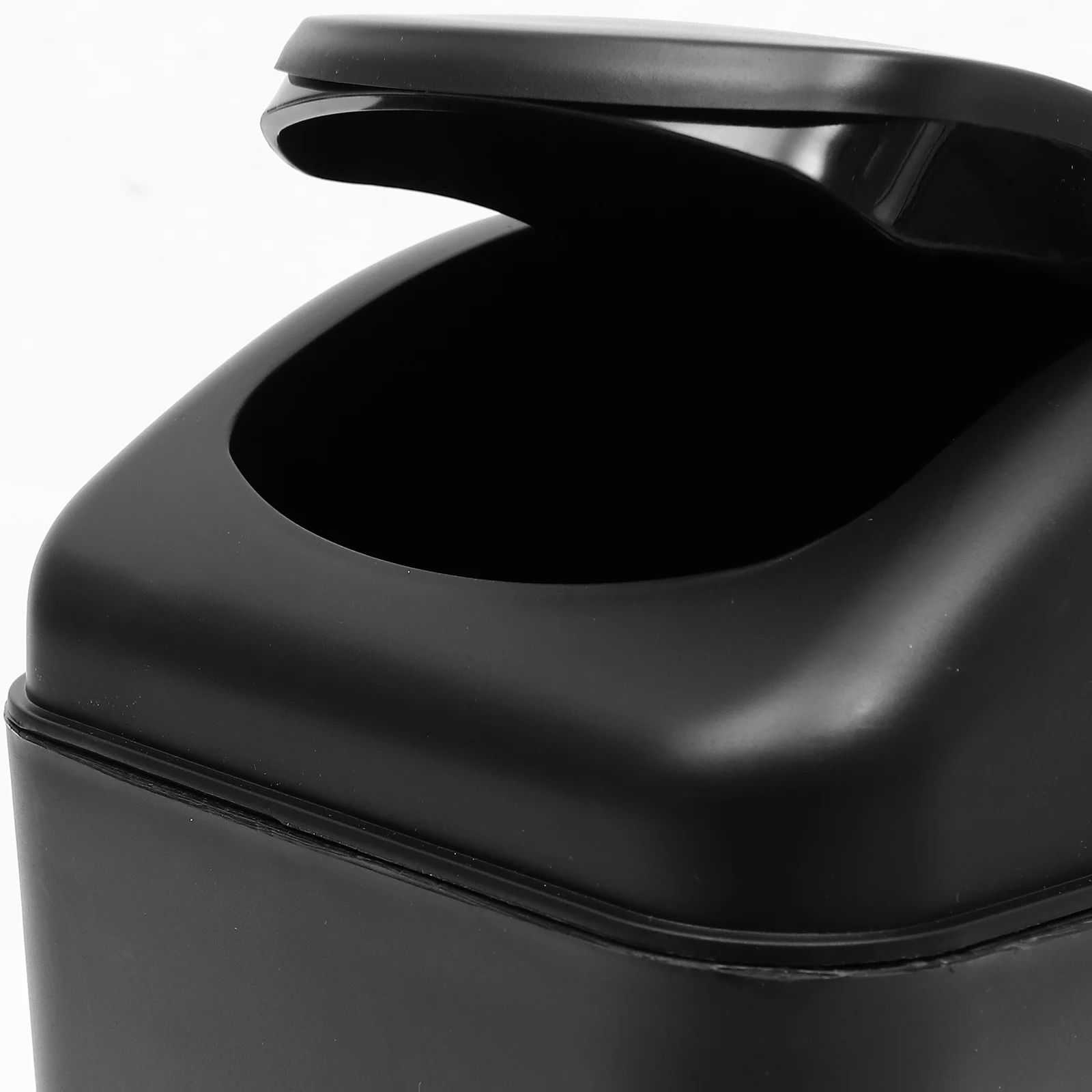 

Trash Can Kitchen Small with Lid Bin Galvanized under Sink Garbage Black Basket Office