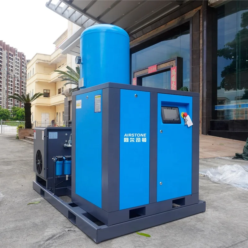 15kw 20hp 30Hp 22Kw All In One 16Bar 8Bar Screw Air Compressor Combined With 1000L Air Tank Air Dryer And Line Filters