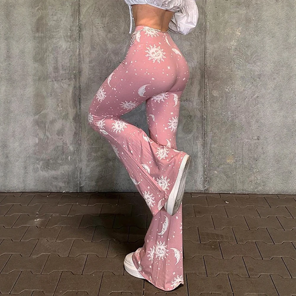 Leggings dritti casual a tutta lunghezza Pantaloni a vita media Comodo fondo da donna in stile basic Leggings alla moda