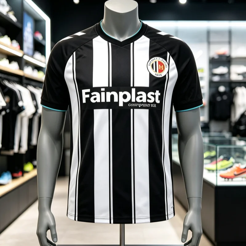 26-27 Neues Ascoli Calcio Fußballtrikot Sommer 3D-Druck Schnelltrocknendes Sport-Kurzarm-T-Shirt für Männer und Frauen Familienkleidung – Detail 1