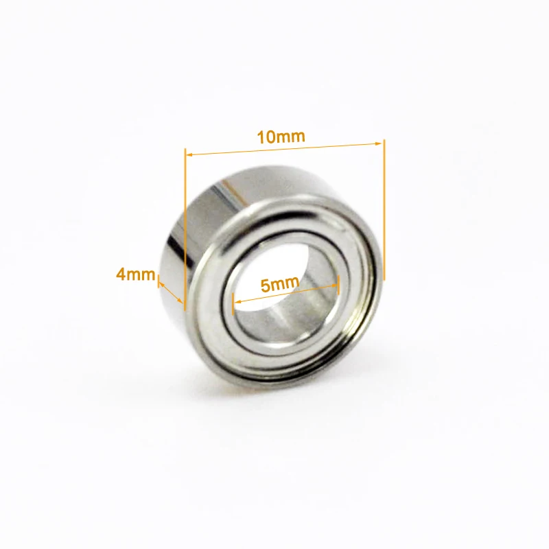 Hybrid Ceramic Bearing SMR105ZZ Stainless Steel MR105 ZZ 5x10x4 mm 1050 Inner Bore 5mm Miniature Ball Bearings