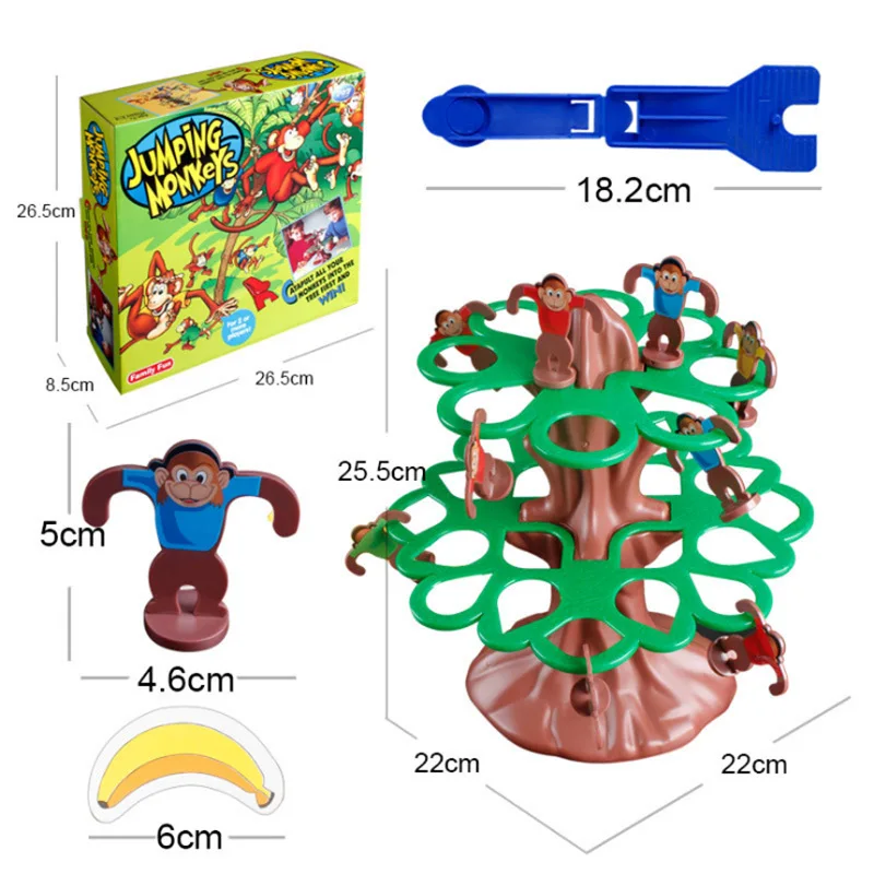 Jumping Monkey gioco da tavolo plastica divertente felice interessante durevole bambini che rimbalzano Flipping scimmie giocattolo bambini giochi per feste in famiglia