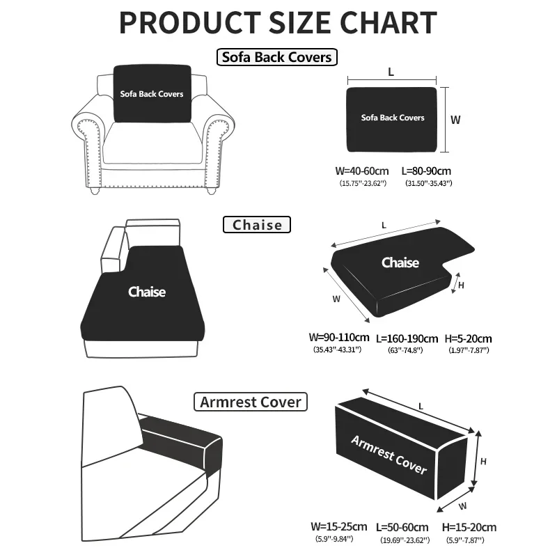 Funda de sofá elástica ajustable para sala de estar, cubierta de sillón Convertible, forma de L, 1/2/3/4 asientos