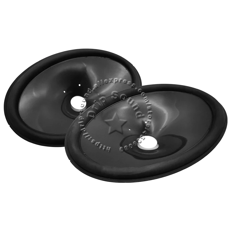 2x 6x9 inch Speaker Rubber Edge Drup Plastic Cone Basin Vibrating Diaphragm Woofer Repair Parts 160x230mm/6.3x9.0\