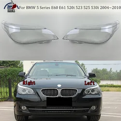 Headlamps Plastic Cover Lampshade Headlight Shade Headlamp Shell For BMW 5 Series E60 E61 520i 523 525 530i 2004~2010 Halogen