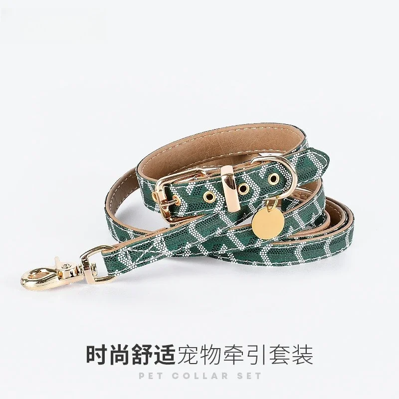 Anti-lost pet dog collar neck collar collar leash leash leash Small and medium sized dog
