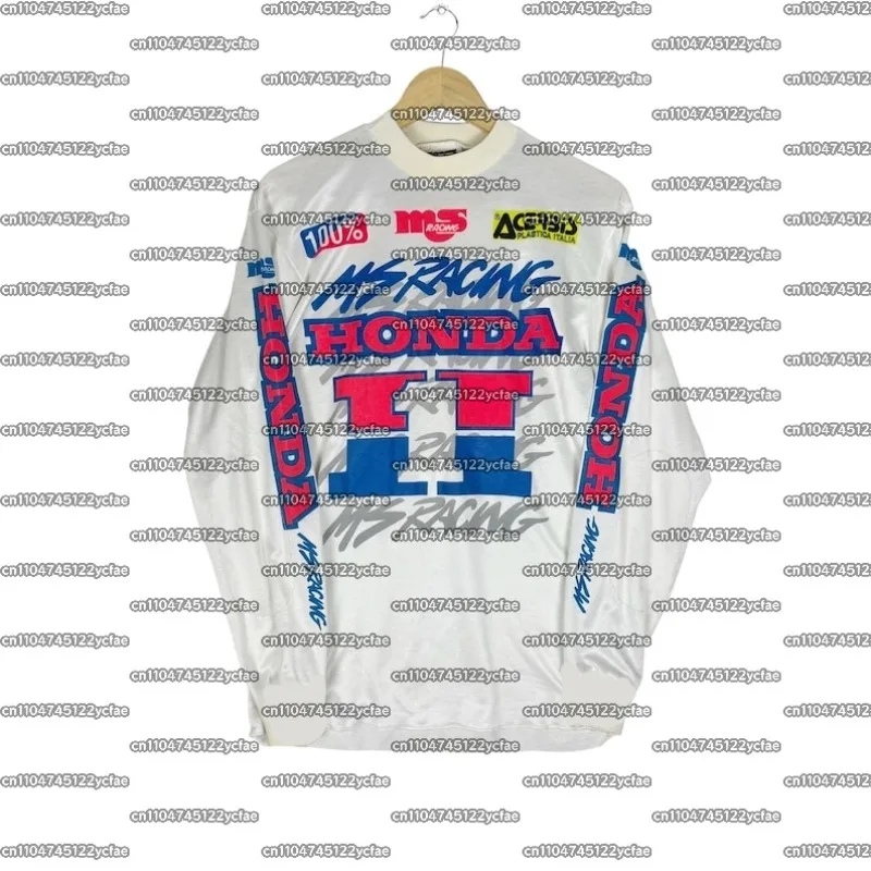 

Honda Classic 2025 Racing Team Retro Hip Hop Casual Long Sleeve Men Fashionable Comfortable Sportswear Motorcycle Enthusiast Top