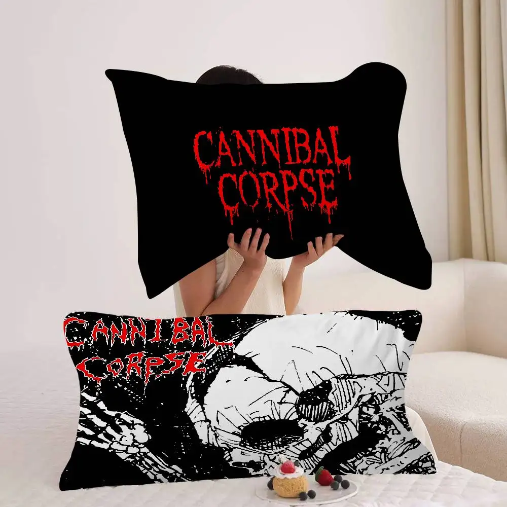 

Наволочки C-Cannibal C-Corpse Band для дома, из полиэстера, увеличенного размера, утолщенные, для взрослых пар - впитывающие пот и нескользящие