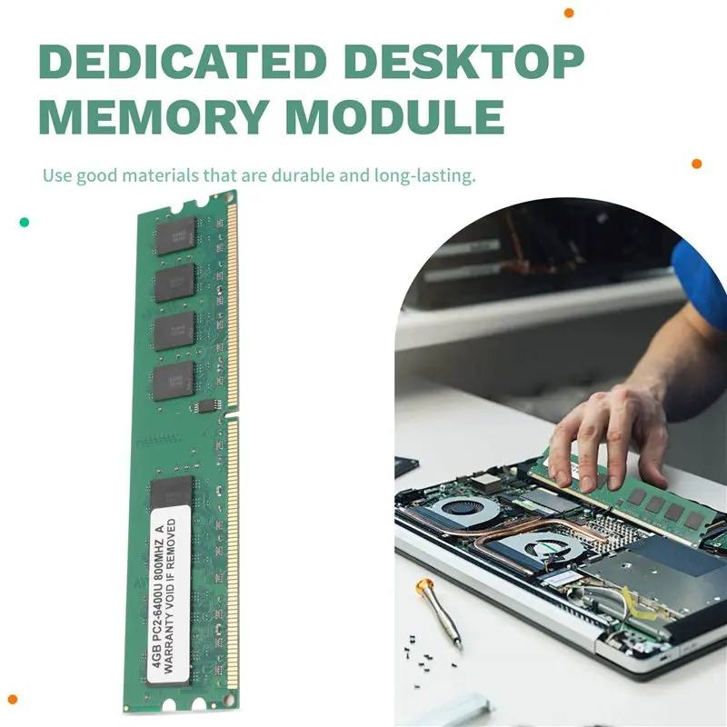 4Gb 4G Ddr2 800Mhz Pc2-6400 Computer Memory Ram Pc Dimm 240-Pin Compatible Amd Platform For Amd Dedicated Desktop Memory