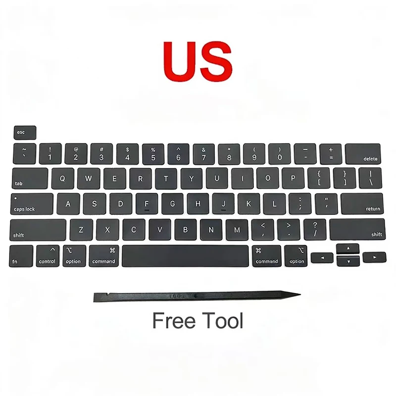 New Laptop A2338 Keycap Keys key Cap Keyboard Russian RU US UK French Spain French Italy For Macbook Pro Retina 13