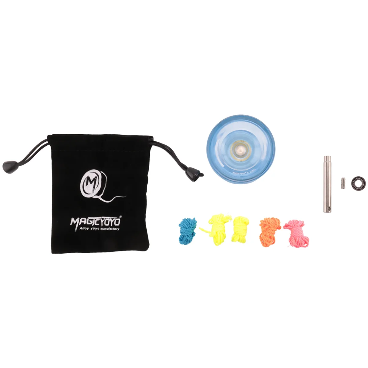 MAGICYOYO K2 Plus Yoyo responsif kristal, Yoyo tujuan ganda dengan penggantian bantalan tidak responsif untuk menengah, biru