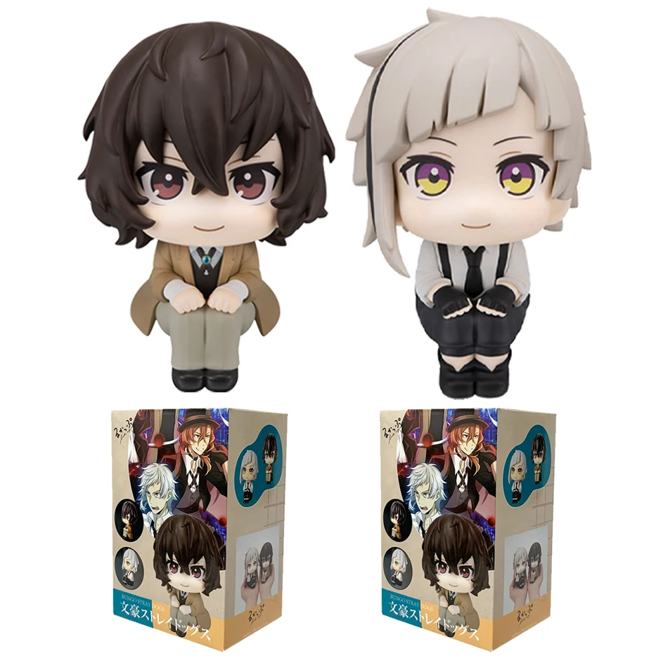 Nouveau megahouse look up bungou chiens vadios dazai osamu nakajima atsushi figurine jouets pvc modèle kawaii q poupée collection
