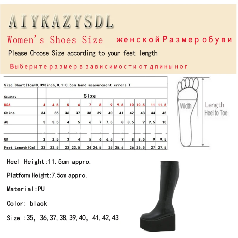 AIYKAZYSDL-Bottes de oral alier de Moto pour Femme, Bottines Hautes à Plateforme Compensée, Chaussures Optiques à Talons Ultra Très Hauts