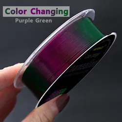 200m Super Strong Fishing Line Monofilament Color Changing Fluorocarbon Coated Nylon Line Sea/FreshWater Fishing Accessories