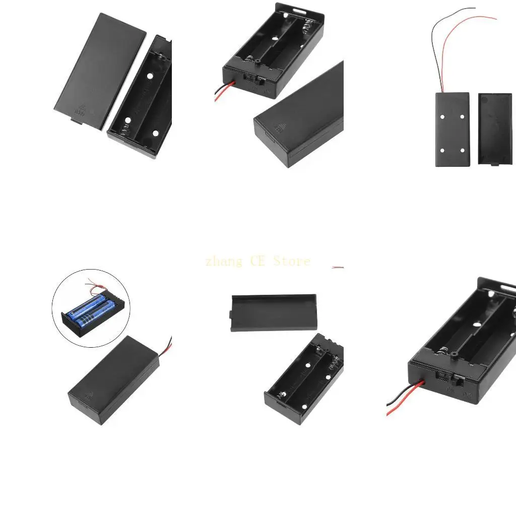 

M5TD 18650 Battery for Case Holder 1x 2x 3x 4x Storage Box Plastic Housing 3.7V Power Rechargeable With Cable ON/OFF Sw