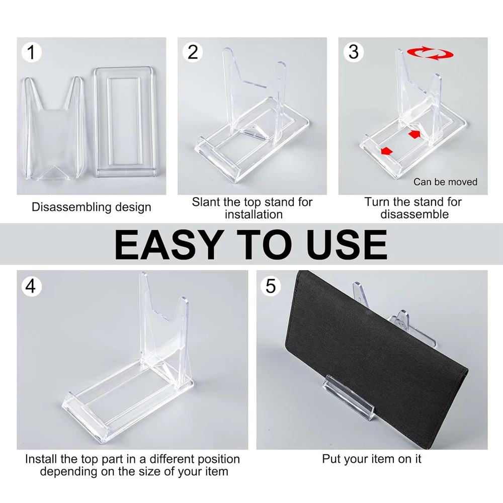 6pcs Acrylic Multifunctional Stand Display Rack Set