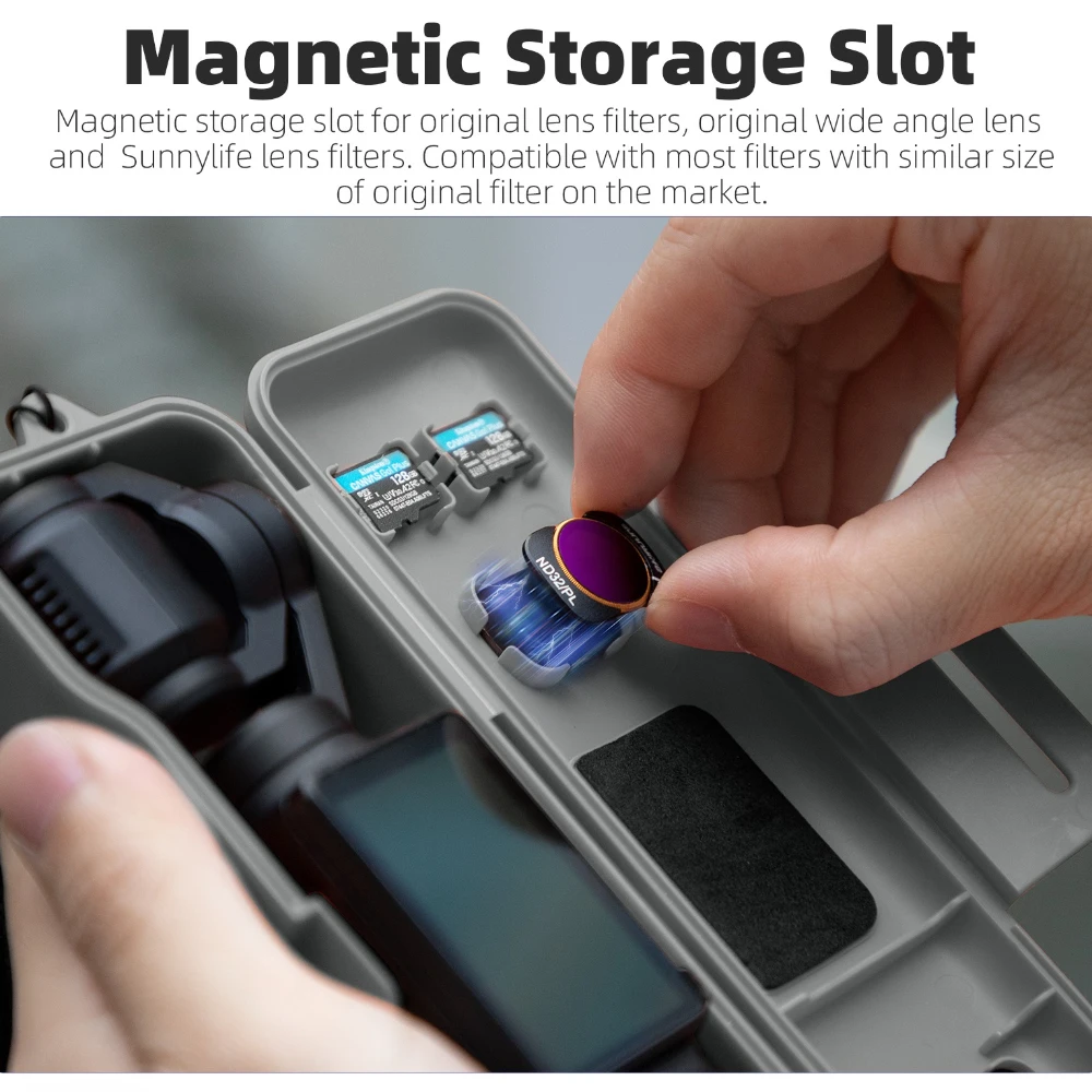 DJI Osmo Pocket 3 Protable 운반 가방 용 끈이있는 보호 케이스 DJI Pocket 3 액세서리 용 여행용 핸드백