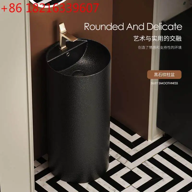 TAO Retro French bathroom column type matte wash basin hotel villa south French wind landing