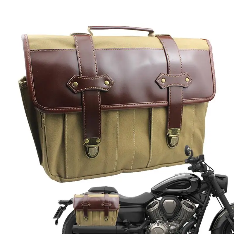 

Motorcycle Waterproof Saddle Bag Motorcycle Storage Bag Motorbike Bag Vintage Motor Saddle Pannier Bag Riding Travel Bags