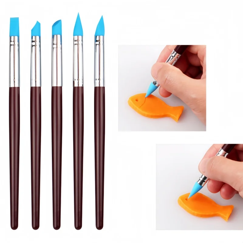 Soft head 5-piece demarking pen Silicone pen Clay polymer clay multi-purpose tool