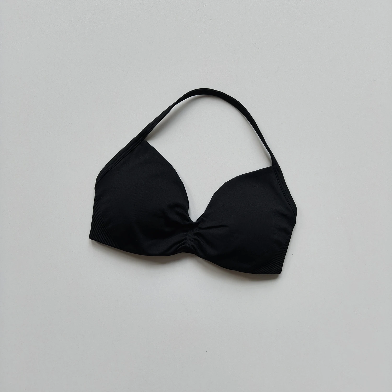 Sport-BH mit Trägern, Gym-Top für Damen, hoher Halt, dünne Träger, nahtlos, Neckholder-Sport-BHs, Scrunch-Workout-Yoga-Unterwäsche mit Polstern – Detail 14