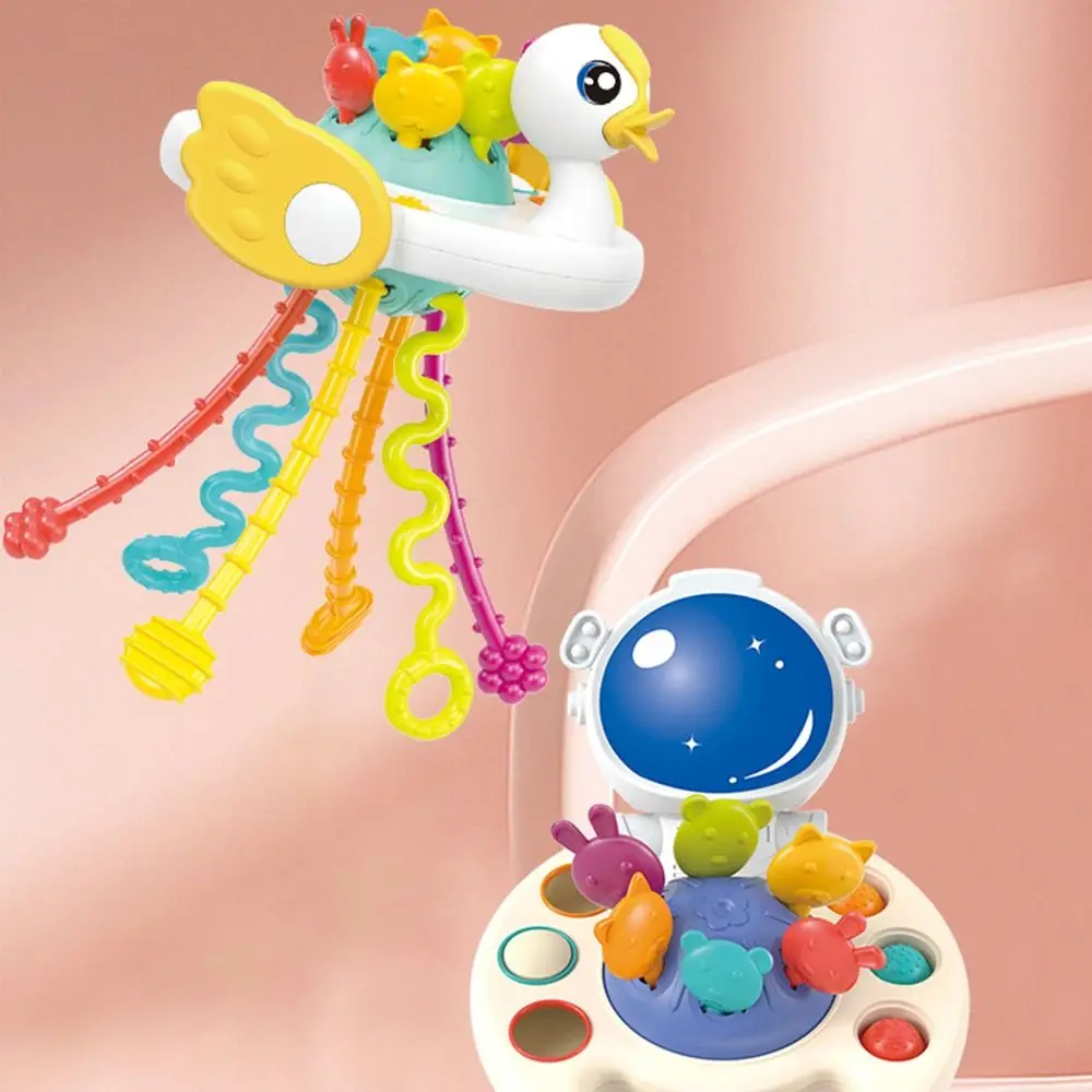 UFO Boilable Pull String silicona bebé Montessori juguetes desarrollar la dentición juguetes sensoriales juguetes educativos para niños juguete para bebé