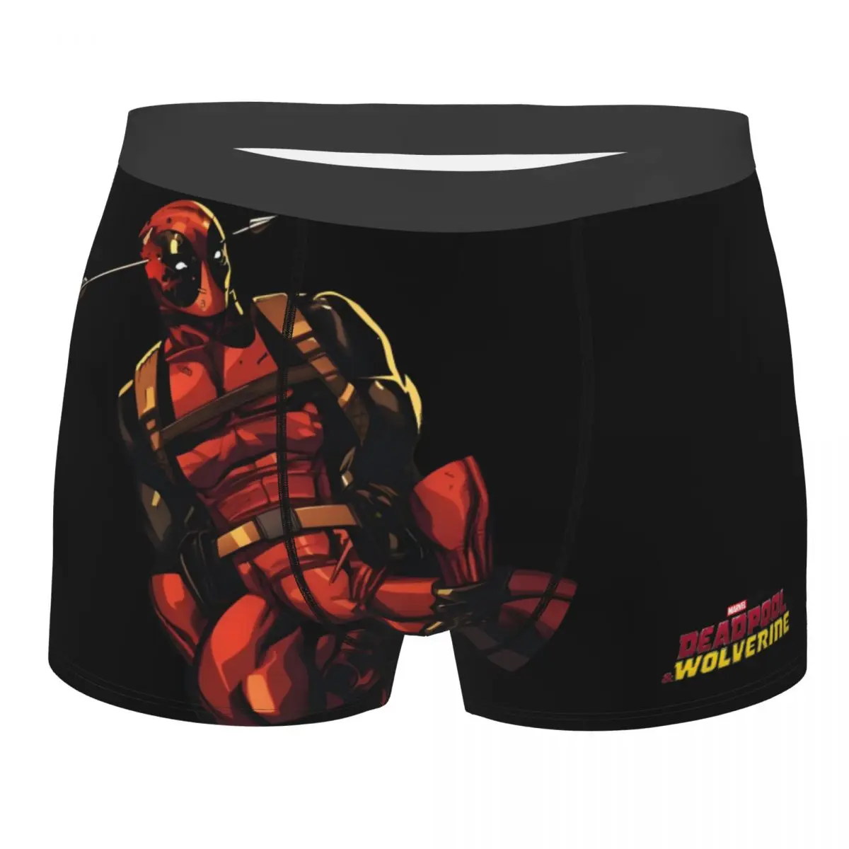 Disney Marvel Deadpool & Wolverine Film Deadpool Underpants Cotton Panties Man Underwear Ventilate Shorts Boxer Briefs